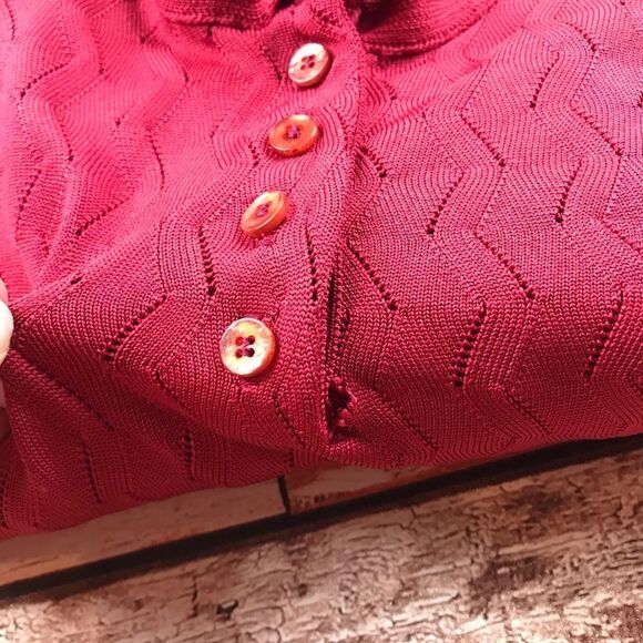 Vintage 1980’s givenchy sport red neck‎ tie sweater - Picture 6 of 7